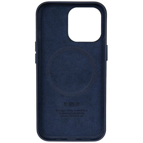 Чехол накладка для Apple iPhone 12 Pro Max K-Doo Noble Collection Magsafe Синий