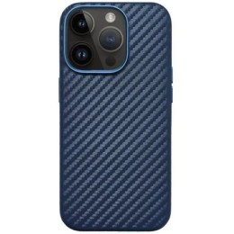 Чехол накладка для Apple iPhone 14 Pro K-Doo Noble Collection Magsafe Carbon Синий