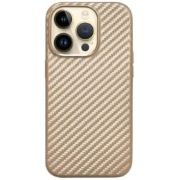 Чехол накладка для Apple iPhone 14 Pro K-Doo Noble Collection Magsafe Carbon Золотой