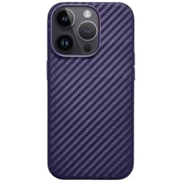 Чехол накладка для Apple iPhone 14 Pro K-Doo Noble Collection Magsafe Carbon Фиолетовый
