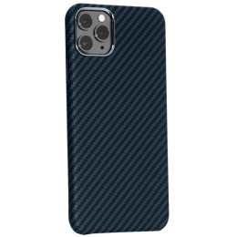Чехол накладка для Apple iPhone 14 Pro Max K-Doo Noble Collection Magsafe Carbon Синий