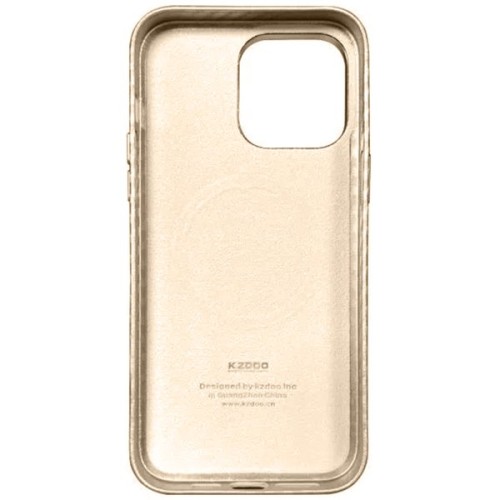 Чехол накладка для Apple iPhone 14 Pro Max K-Doo Noble Collection Magsafe Carbon Золотой