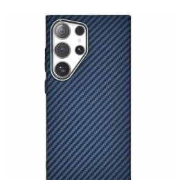 Чехол-накладка для Samsung Galaxy S24 Ultra Kondijan Carbon с Magsafe Синий