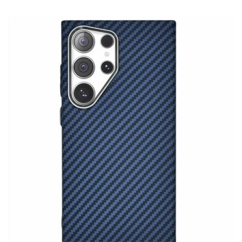 Чехол-накладка для Samsung Galaxy S24 Ultra Kondijan Carbon с Magsafe Синий