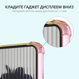 Силиконовый чехол для Nothing Phone (1) Krieger Mix противоударный Розово золотой