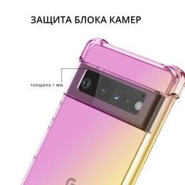 Силиконовый чехол дляGoogle Pixel 6 Krieger Mix противоударный Розово золотой