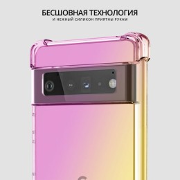 Силиконовый чехол дляGoogle Pixel 6 Krieger Mix противоударный Розово золотой