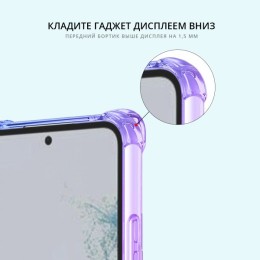 Силиконовый чехол для Samsung Galaxy A54 Krieger Mix противоударный Фиолетово синий