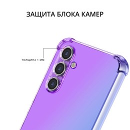 Силиконовый чехол для Samsung Galaxy A54 Krieger Mix противоударный Фиолетово синий