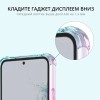 Силиконовый чехол для Samsung Galaxy A34 Krieger Mix противоударный Розово зеленый