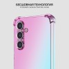 Силиконовый чехол для Samsung Galaxy A34 Krieger Mix противоударный Розово зеленый