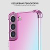 Силиконовый чехол для Samsung Galaxy S23 Krieger Mix противоударный Розово зеленый