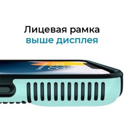 Противоударный чехол для iPhone 14 Krieger Specktrum Зелёный на силиконовой основе