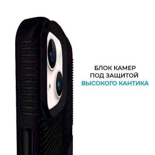 Противоударный чехол для iPhone 14 Krieger Specktrum Чёрный на силиконовой основе
