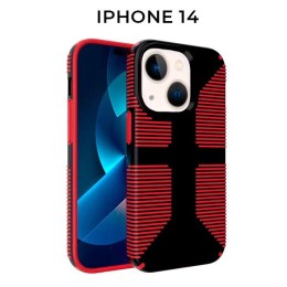 Противоударный чехол для iPhone 14 Krieger Specktrum Красный на силиконовой основе