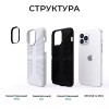 Противоударный чехол для iPhone 14 Pro Krieger Specktrum Белый на силиконовой основе