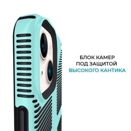 Противоударный чехол для iPhone 13 Krieger Specktrum Зелёный на силиконовой основе