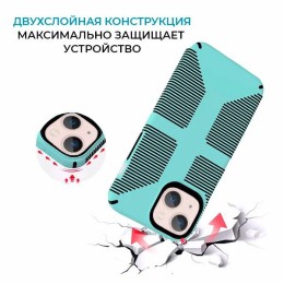 Противоударный чехол для iPhone 13 Krieger Specktrum Зелёный на силиконовой основе