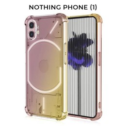 Силиконовый чехол для Nothing Phone (1) Krieger 1.5мм противоударный Матово золотой