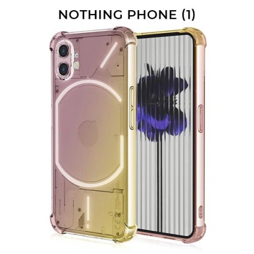 Силиконовый чехол для Nothing Phone (1) Krieger 1.5мм противоударный Матово золотой