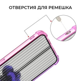 Силиконовый чехол для Nothing Phone (1) Krieger 1.5мм противоударный Розово фиолетовый