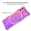 Силиконовый чехол для Nothing Phone (1) Krieger 1.5мм противоударный Розово фиолетовый