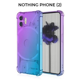 Силиконовый чехол для Nothing Phone (2) Krieger 1.5мм противоударный Фиолетово синий