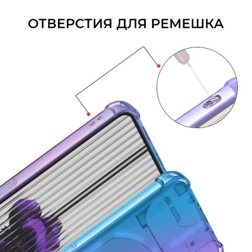Силиконовый чехол для Nothing Phone (2) Krieger 1.5мм противоударный Фиолетово синий