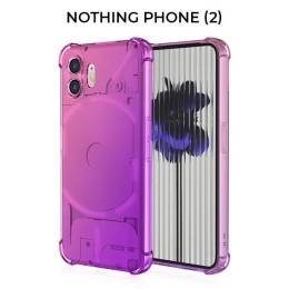 Силиконовый чехол для Nothing Phone (2) Krieger 1.5мм противоударный Розово фиолетовый