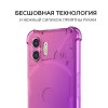 Силиконовый чехол для Nothing Phone (2) Krieger 1.5мм противоударный Розово фиолетовый