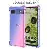 Силиконовый чехол для Google Pixel 6A Krieger 1.5мм противоударный Сине розовый