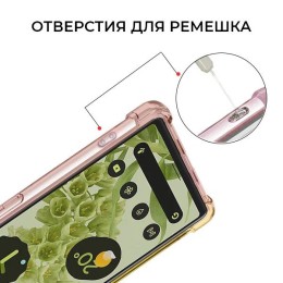 Силиконовый чехол для Google Pixel 7 Krieger 1.5мм противоударный Матово золотой