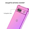 Силиконовый чехол для Google Pixel 7A Krieger 1.5мм противоударный Розово фиолетовый