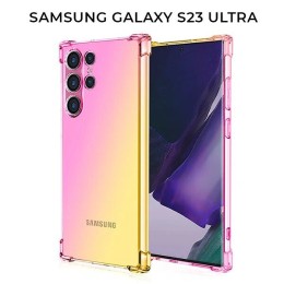 Силиконовый чехол для Samsung Galaxy S23 Ultra Krieger 1.5мм противоударный Розово золотой