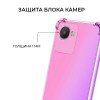 Силиконовый чехол для Realme C30 / Realme C30S / Realme Narzo 50i Prime Krieger 1.5мм противоударный Розово фиолетовый