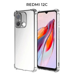 Силиконовый чехол для Xiaomi Redmi 12C Krieger 1.5мм противоударный Прозрачный