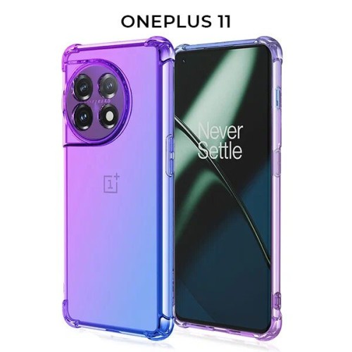 Силиконовый чехол для OnePlus 11 Krieger 1.5мм противоударный Фиолетово синий
