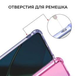 Силиконовый чехол для OnePlus 11 Krieger 1.5мм противоударный Сине розовый