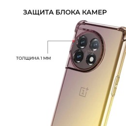 Силиконовый чехол для OnePlus 11 Krieger 1.5мм противоударный Матово золотой