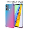 Силиконовый чехол для Infinix Smart 6 Plus Krieger 1.5мм противоударный Сине розовый