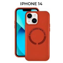 Силиконовый чехол для iPhone 14 с MagSafe Krieger Magnetic Оранжевый