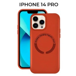 Силиконовый чехол для Apple iPhone 14 Pro с MagSafe Krieger Magnetic Оранжевый