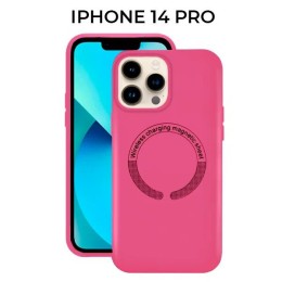 Силиконовый чехол для Apple iPhone 14 Pro с MagSafe Krieger Magnetic Розовый