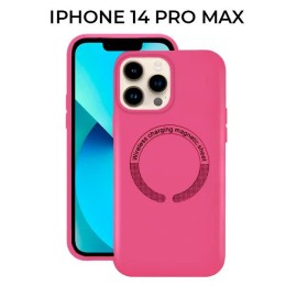 Силиконовый чехол для Apple iPhone 14 Pro Max с MagSafe Krieger Magnetic Розовый