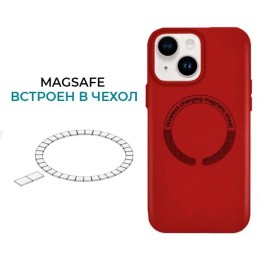 Силиконовый чехол для Apple iPhone 13 с MagSafe Krieger Magnetic Красный