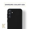 Силиконовый чехол для Samsung Galaxy A24 Krieger Color Soft Touch Черный