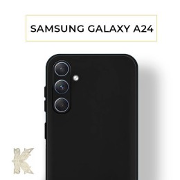 Силиконовый чехол для Samsung Galaxy A24 Krieger Color Soft Touch Черный