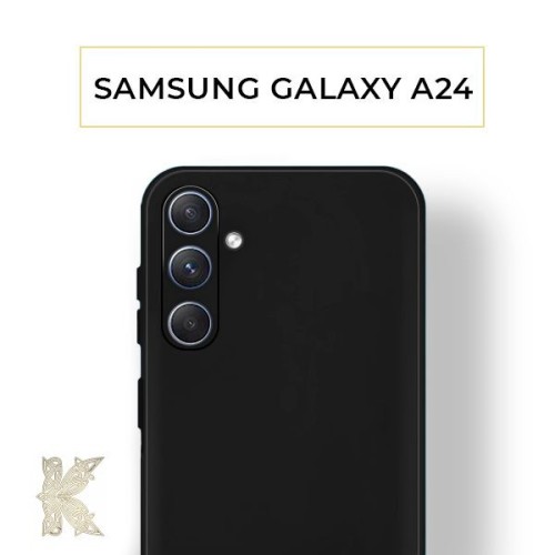 Силиконовый чехол для Samsung Galaxy A24 Krieger Color Soft Touch Черный