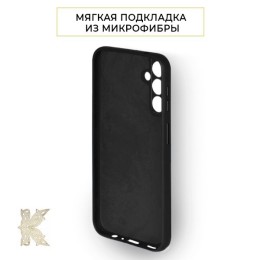 Силиконовый чехол для Samsung Galaxy A24 Krieger Color Soft Touch Черный