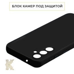 Силиконовый чехол для Samsung Galaxy A24 Krieger Color Soft Touch Черный